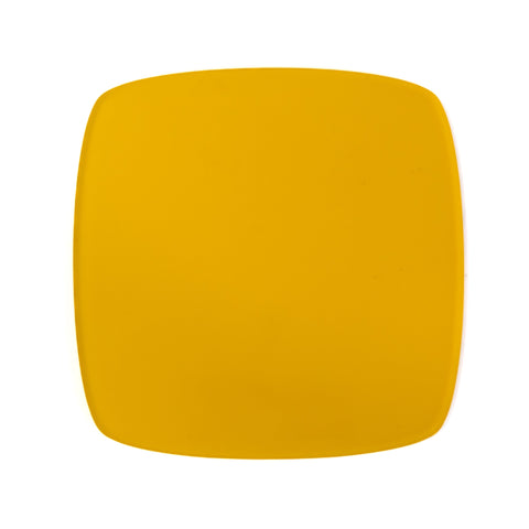 1/8" Frosted Sunset Yellow Cast Acrylic Sheets Both Sides Matte