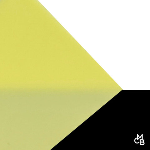 1/8" Gloss Pale Yellow Cast Acrylic Sheets