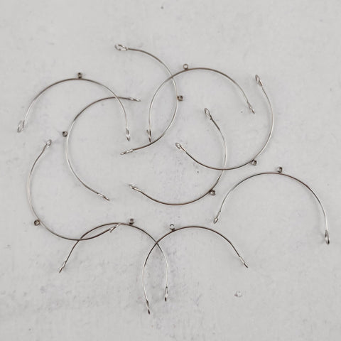 Silver Stainless Steel Large Arches, 10 Pieces, Connector #85