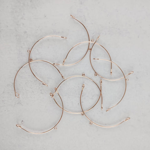 Rose Gold Stainless Steel Large Arches, 10 Pieces, Connector #91