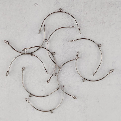 Silver Stainless Steel Medium Arches, 10 Pieces, Connector #84