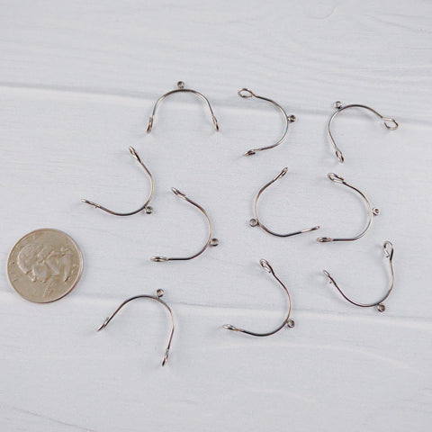 Silver Stainless Steel MINI Arches, 10 Pieces, Connector #73