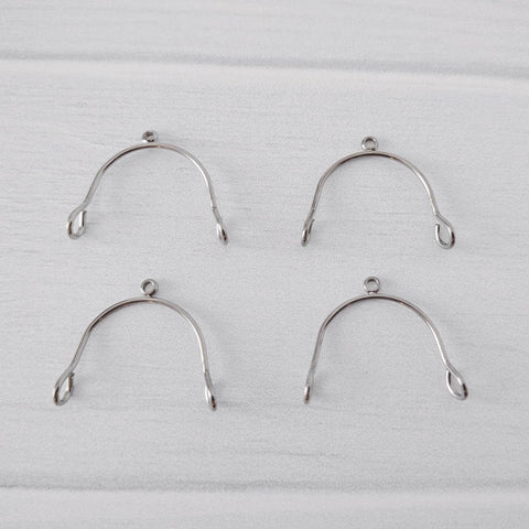 Silver Stainless Steel MINI Arches, 10 Pieces, Connector #73