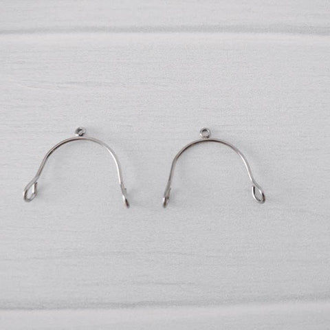 Silver Stainless Steel MINI Arches, 10 Pieces, Connector #73