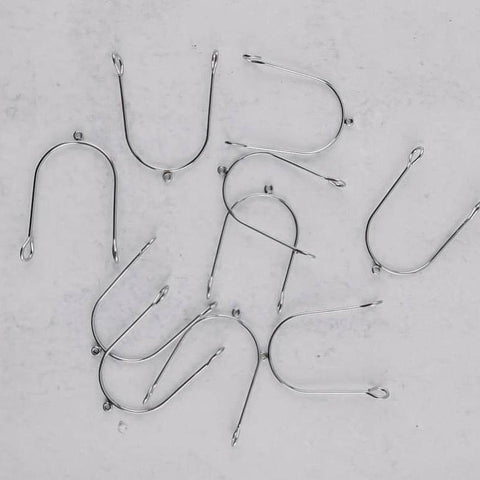 Silver Stainless Steel Small Arches, 10 Pieces, Connector #77
