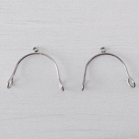 Silver Stainless Steel MINI Arches, 10 Pieces, Connector #73