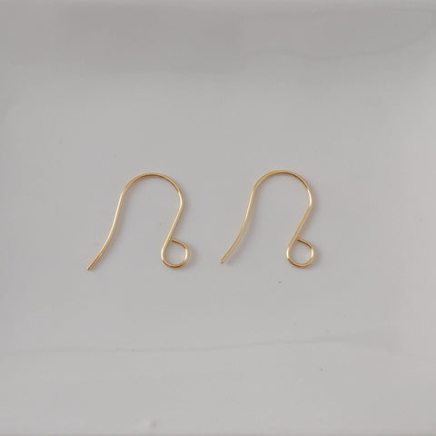 Gold Statement Large Loop Stainless Steel Ear Wires (6mm), 20 Pieces, Earring Hook #11