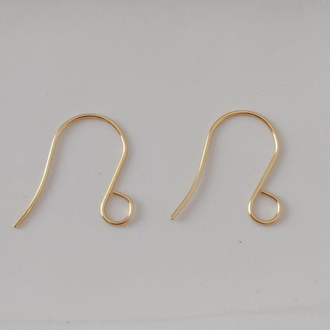 Gold Statement Large Loop Stainless Steel Ear Wires (6mm), 20 Pieces, Earring Hook #11