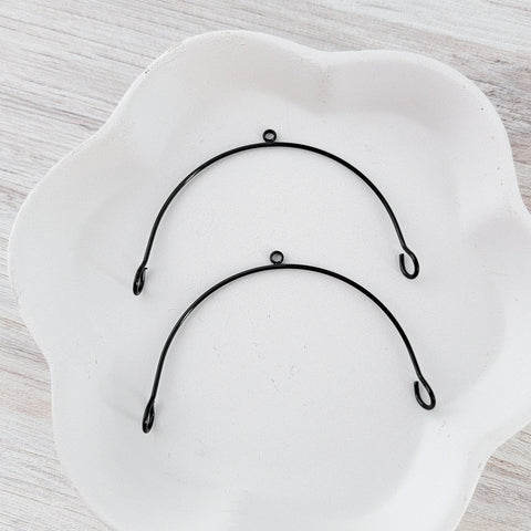 Black Stainless Steel Large Arches, 10 Pieces, Connector #92