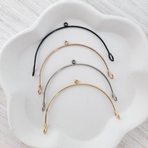 Rose Gold Stainless Steel Large Arches, 10 Pieces, Connector #91