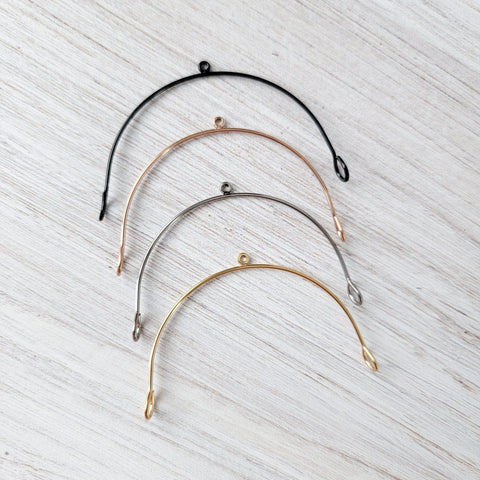 Rose Gold Stainless Steel Large Arches, 10 Pieces, Connector #91