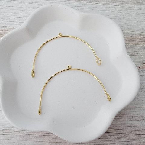 Gold Stainless Steel Large Arches, 10 Pieces, Connector #86