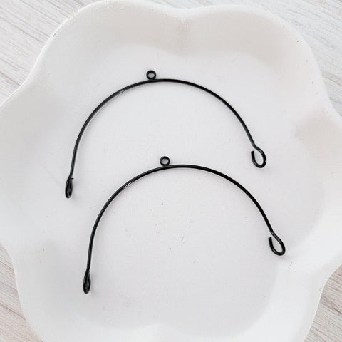 Black Stainless Steel Large Arches, 10 Pieces, Connector #92