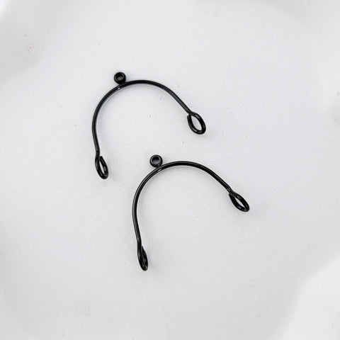 Black Stainless Steel MINI Arches, 10 Pieces, Connector #74
