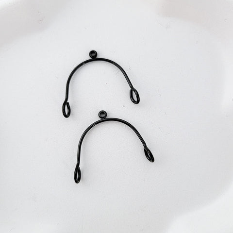 Black Stainless Steel MINI Arches, 10 Pieces, Connector #74