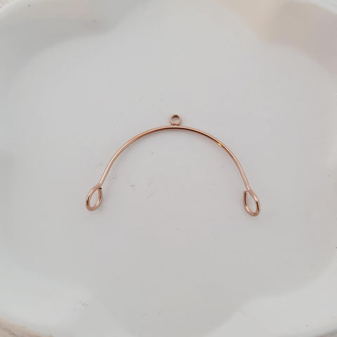 Rose Gold Stainless Steel Medium Arches, 10 Pieces, Connector #82
