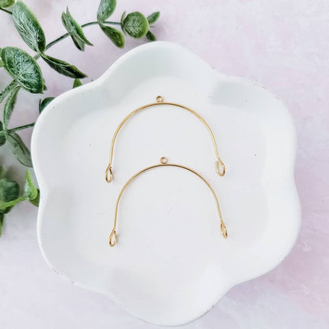 45mm Gold Stainless Steel Large Arches, 10 Pieces, Connector #65