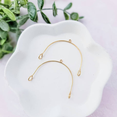 45mm Gold Stainless Steel Large Arches, 10 Pieces, Connector #65
