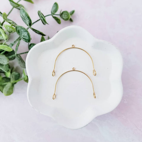 45mm Gold Stainless Steel Large Arches, 10 Pieces, Connector #65