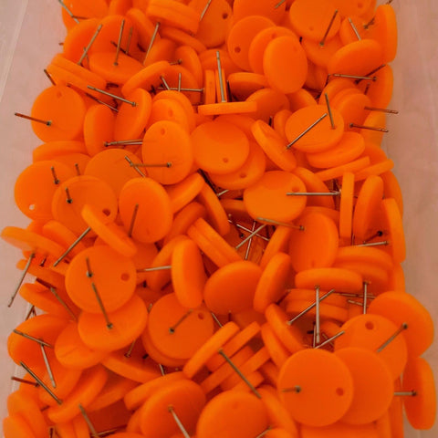 Neon Acrylic Stud Earring Findings (14mm, Choice of Color), 10 Pieces, Acrylic Stud #64