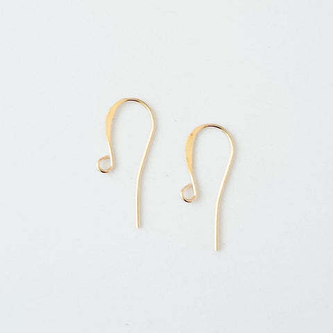 Bulk Gold Plated Tall Elegant Hammered Ear Wires, 144 Pieces, Earring Hook #80