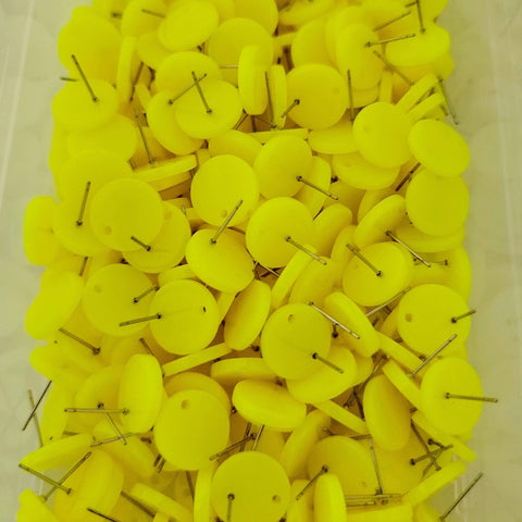 Neon Acrylic Stud Earring Findings (14mm, Choice of Color), 10 Pieces, Acrylic Stud #64
