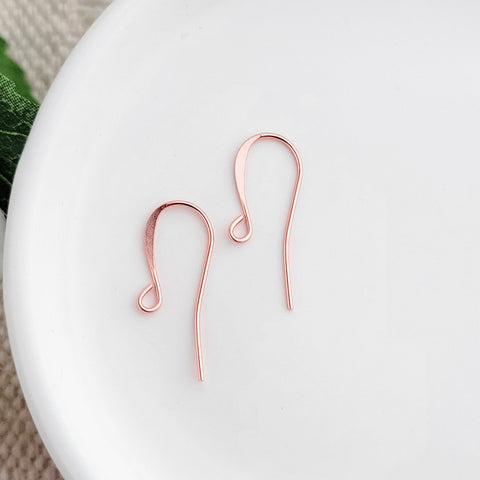 Bulk Copper Plated Tall Elegant Hammered Ear Wires, 144 Pieces, Earring Hook #81