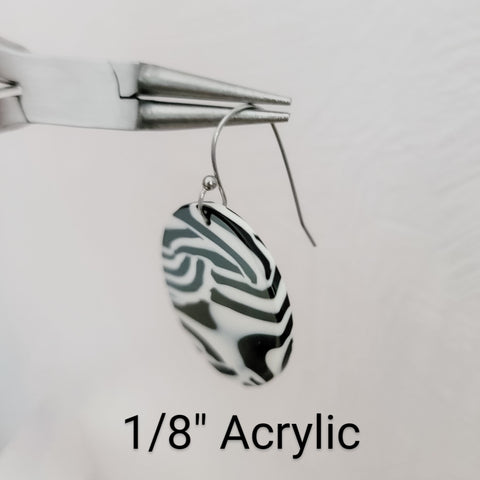 Ball Style Large Loop Silver Ear Wires Stainless Steel, 20 Pieces, Earring Hook #52