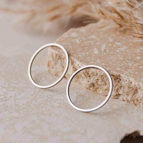 25mm Silver Stainless Steel Circle Linking Rings (Smooth), 10 Pieces, Connector #30