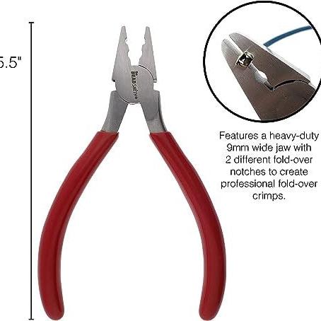 Fold-Over Crimp Pliers, 1 Pair, Tool #8