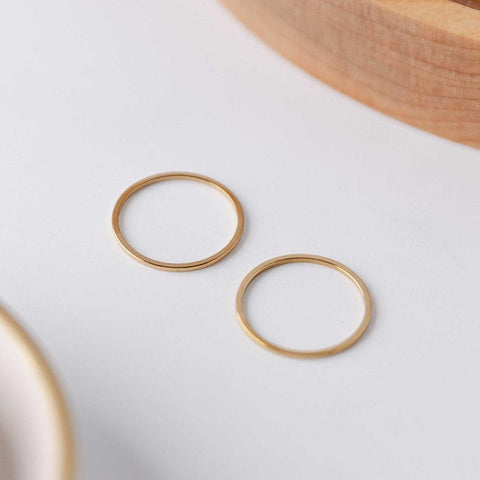 16mm Gold Stainless Steel Circle Linking Rings (Smooth), 10 Pieces, Connector #16