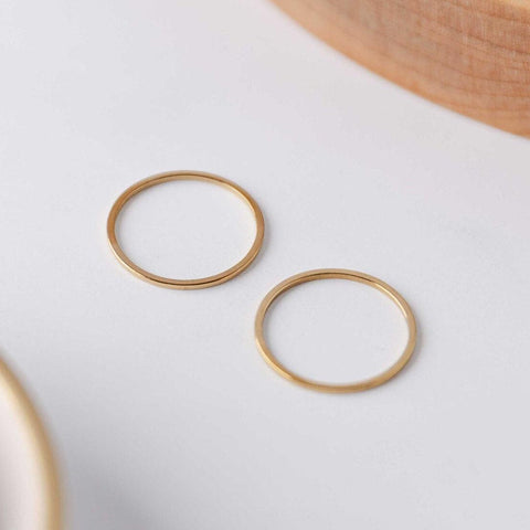 20mm Gold Stainless Steel Circle Linking Rings (Smooth), 10 Pieces, Connector #15
