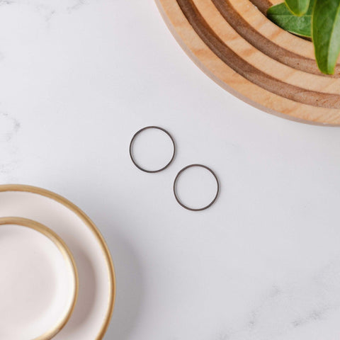12mm Silver Stainless Steel Circle Linking Rings (Smooth), 10 Pieces, Connector #18