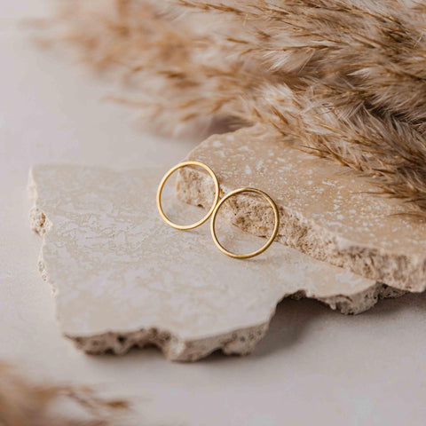 20mm Gold Stainless Steel Circle Linking Rings (Smooth), 10 Pieces, Connector #15