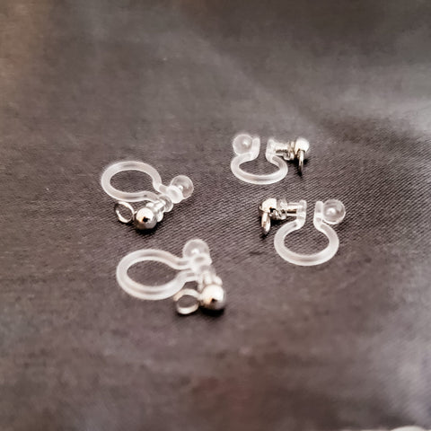 Silver Clip-On Ball Stud Connectors, 20 Pieces, Plastic #2
