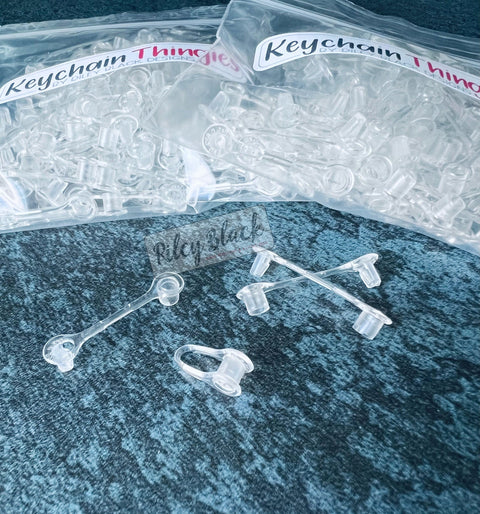 Clear Xtra Strength Keychain Thingies, 100 Pieces, KT #3