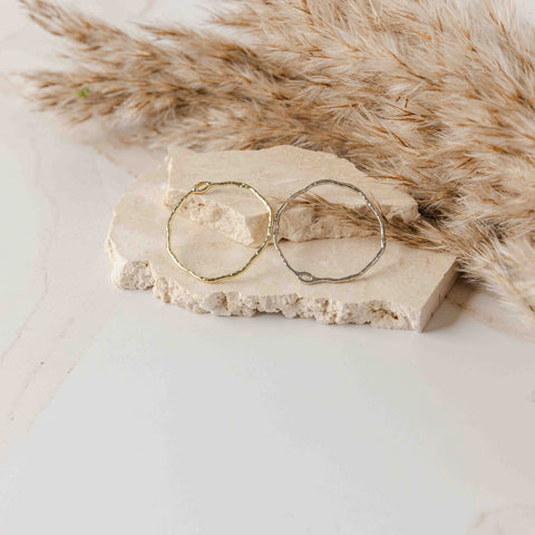 22mm Hammered Silver Circle Brass Charm with Hole, 10 Pieces, Charm #69