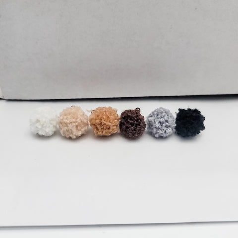Neutral Woven 12mm Stud Topper (Choice of Color), 3 Pairs, Stud #108-113