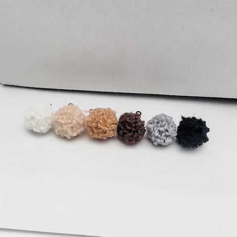 Neutral Woven 12mm Stud Topper (Choice of Color), 3 Pairs, Stud #108-113