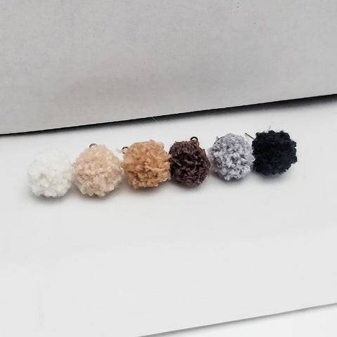 Neutral Woven 12mm Stud Topper (Choice of Color), 3 Pairs, Stud #108-113