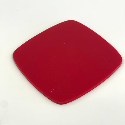 1/8" Matte Red Cast Acrylic Sheets | Matte/Gloss Finish