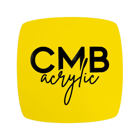 1/8" Yellow Engraves Black Laser XT Two Tone Acrylic Sheets